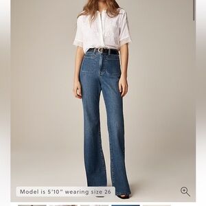 J Crew high rise flare jeans